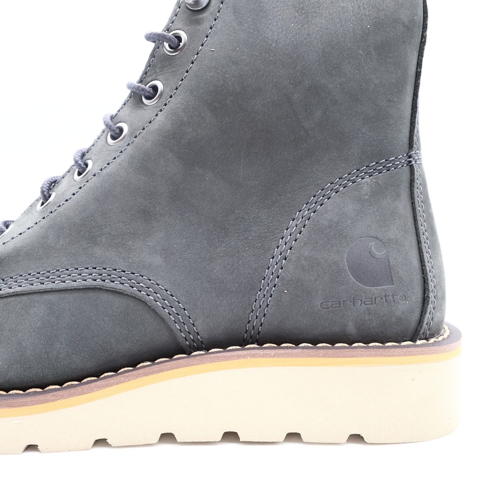 Carhartt Moc Toe Wedge Boot Womens 7.5 Black Leather Work Boots FW6027-W NWT - Picture 5 of 16